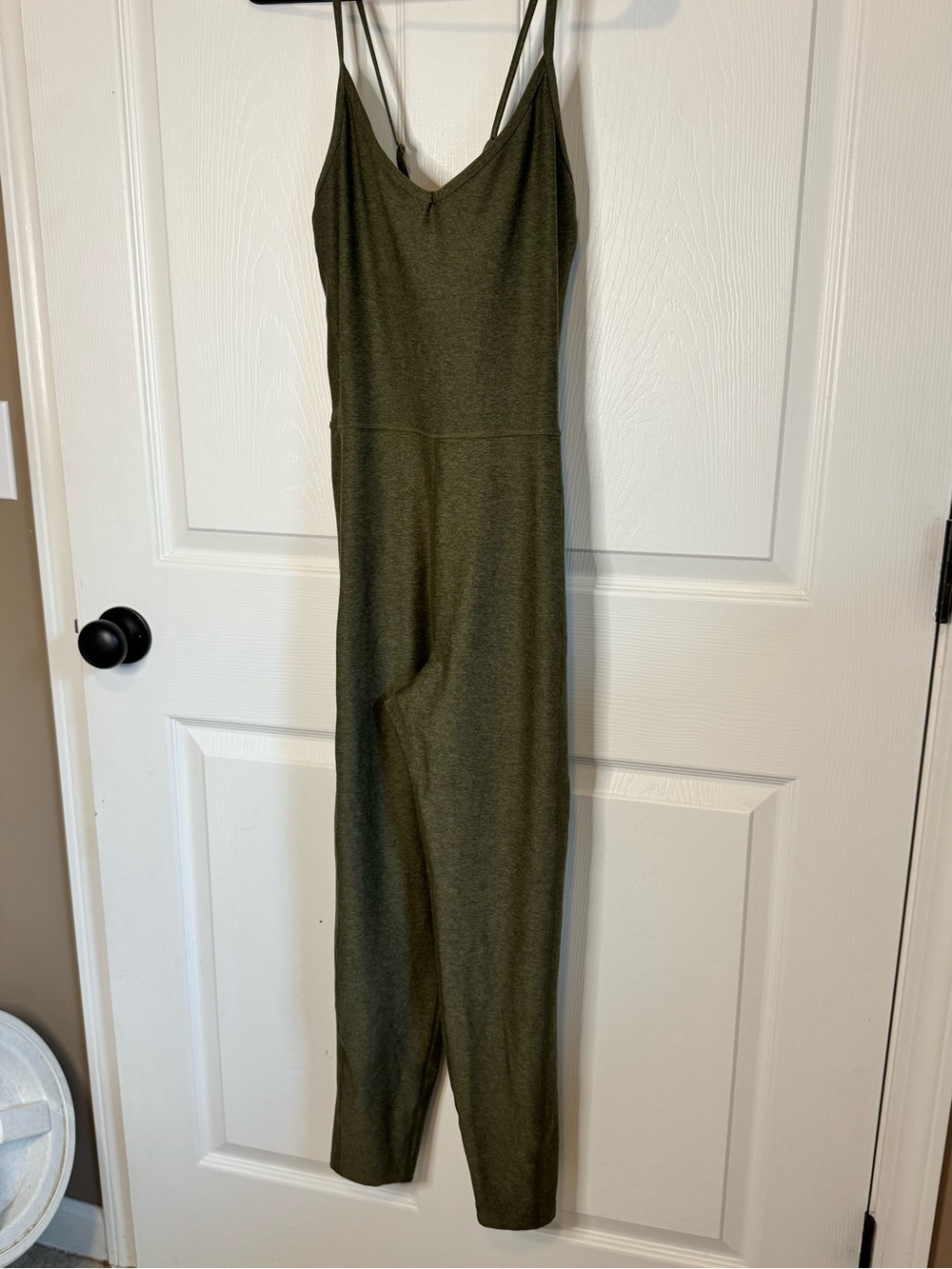 Old Navy Olive Green Spaghetti Strap Active Jumpsuit